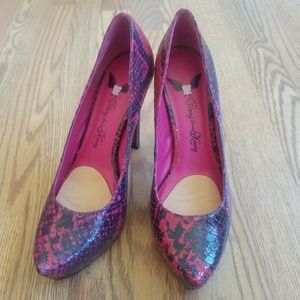 Penny Loves Kenny Womans Sz 8 High Heels Pink